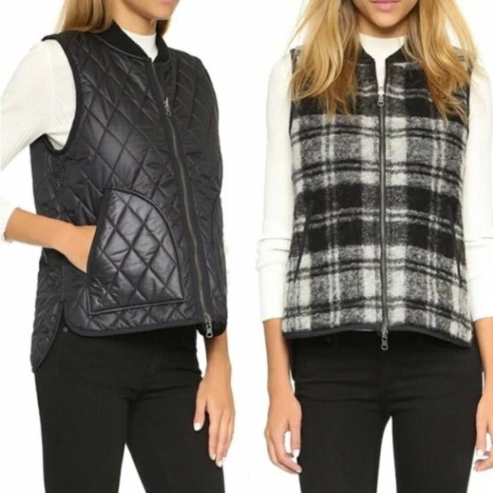 Madewell Reversible Vest in Copeland Plaid